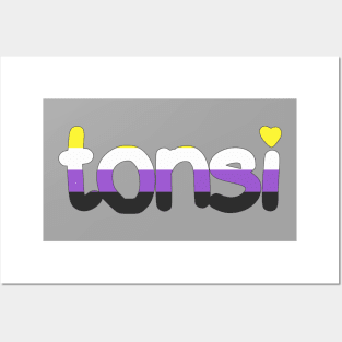 Nonbinary (Toki Pona, Enby Pride Colors) Posters and Art